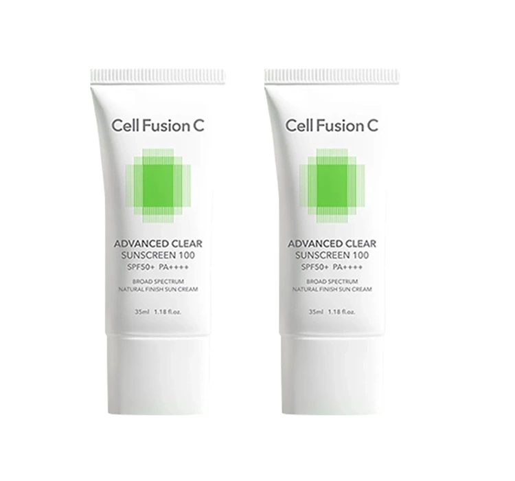 Cell Fusion C Advanced Clear Sunscreen 100 SPF50/PA+++ krem przeciwsłoneczny 2 x 35 ml