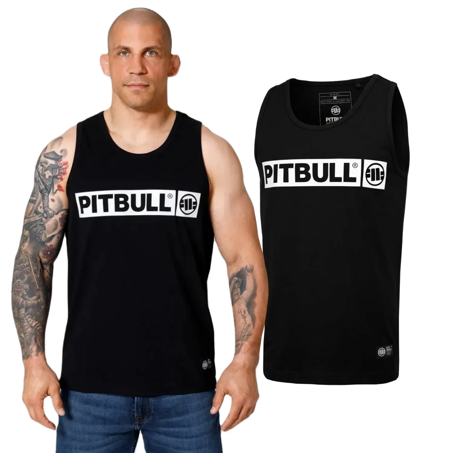 Tank Top Pit Bull Middle Weight 190 Spandex Hilltop '24 - Czarny