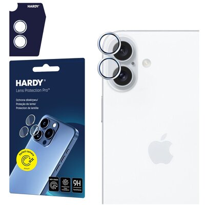 Szkło hartowane na obiektyw 3MK Hardy Lens Protection Pro do Apple iPhone 16/16 Plus Srebrny