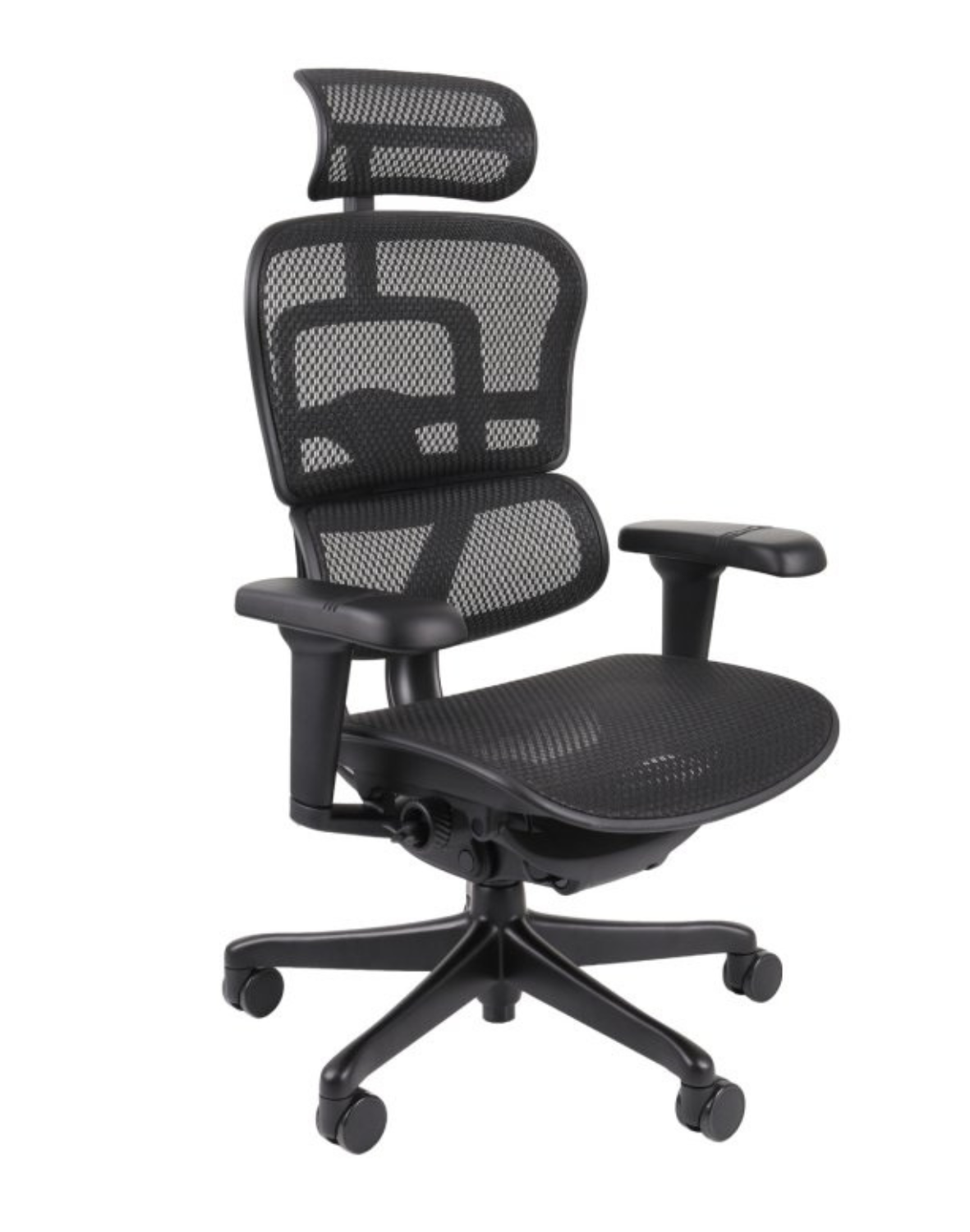 Fotel ergonomiczny Ergohuman 2 Ultra BS Black, biurowy, obracany, na kółkach, do biura