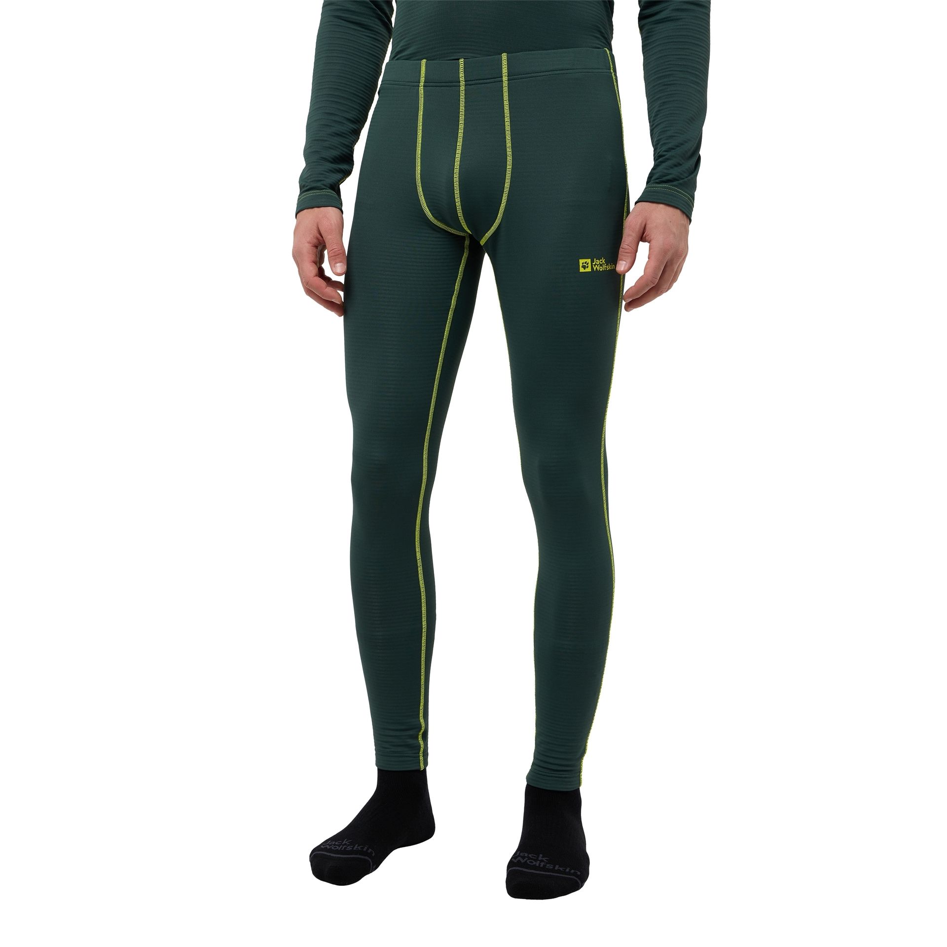 Męskie spodnie ocieplane Jack Wolfskin INFINITE WARM PANTS M black olive - S