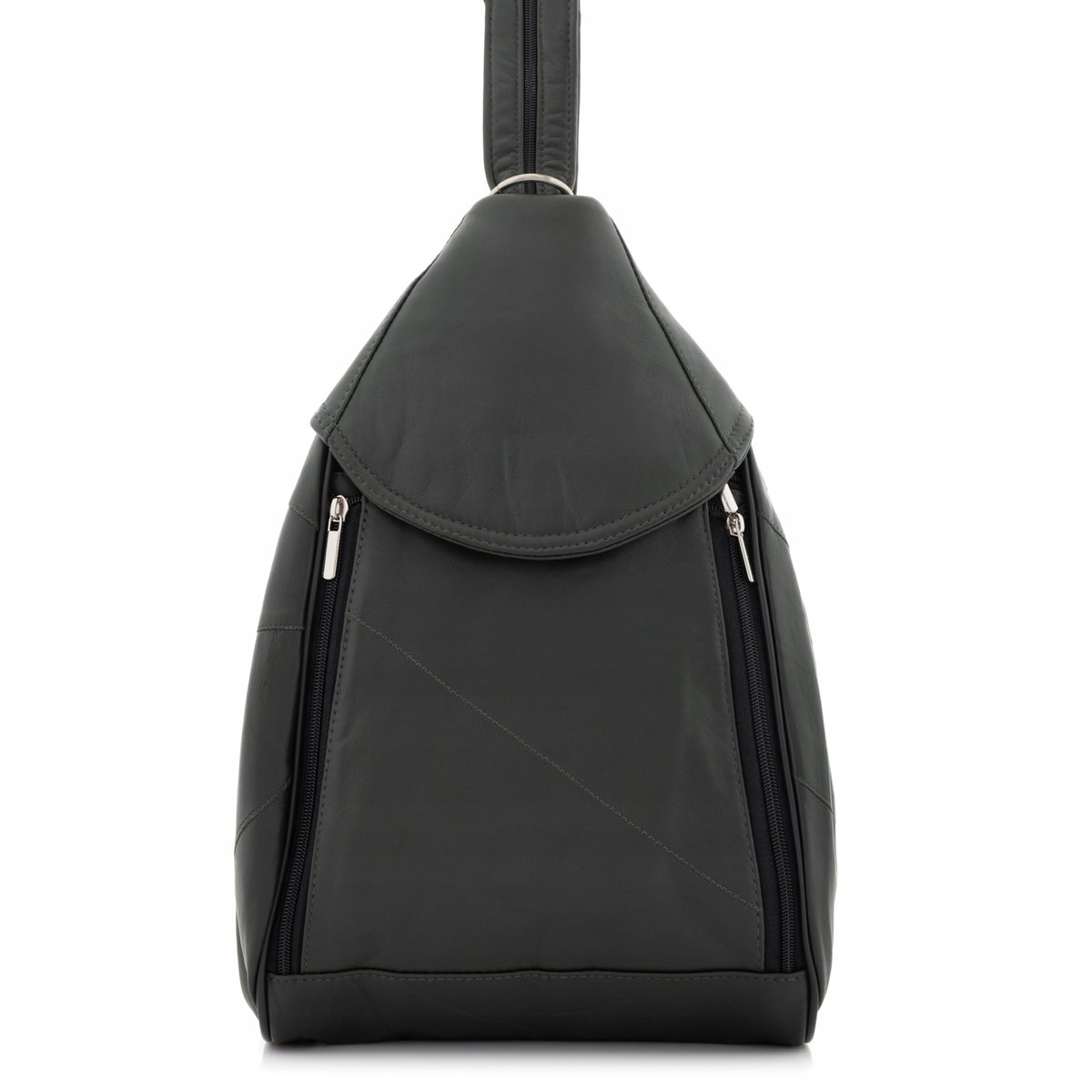 Torebka Plecak 2w1 Sk��rzany Damski Zielony Oliwkowy Elegancki Rene Belveder