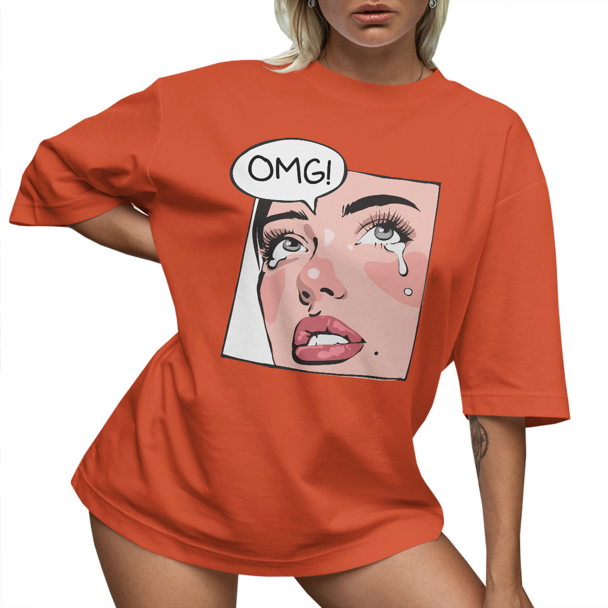 T-SHIRT OVERSIZE LU��NA KOSZULKA OMG XL SUKIENKA JAKO����