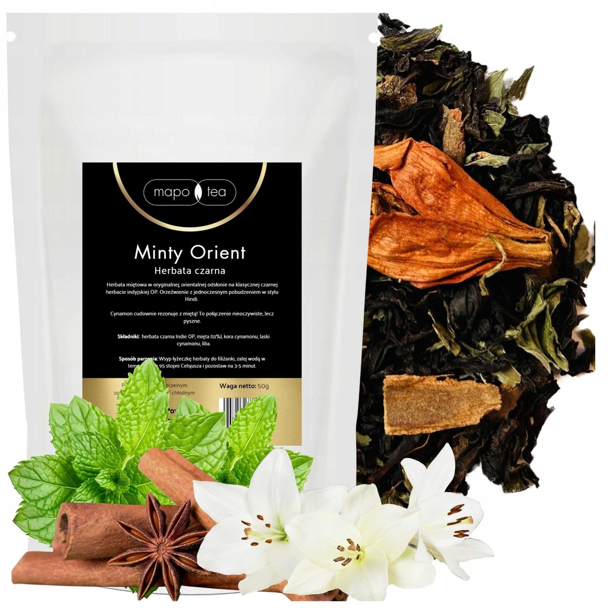 Herbata czarna li��ciasta Minty Orient 50g Mapo Tea