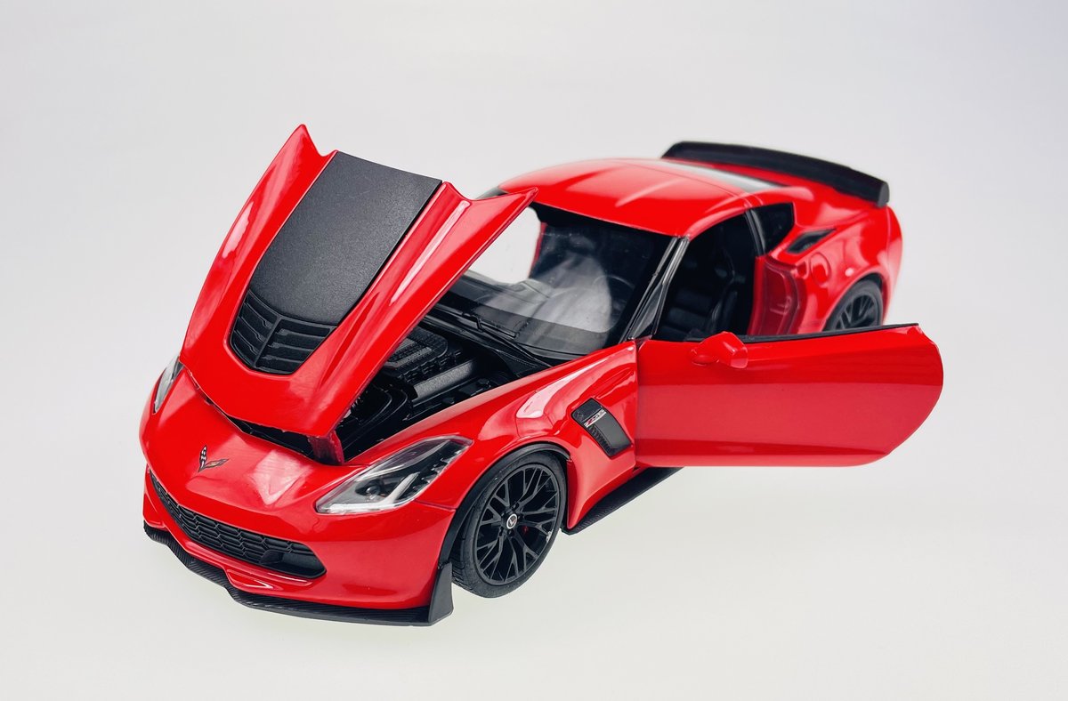 WELLY 2017 CHEVROLET CORVETTE Z06 CZERWONY 1:24