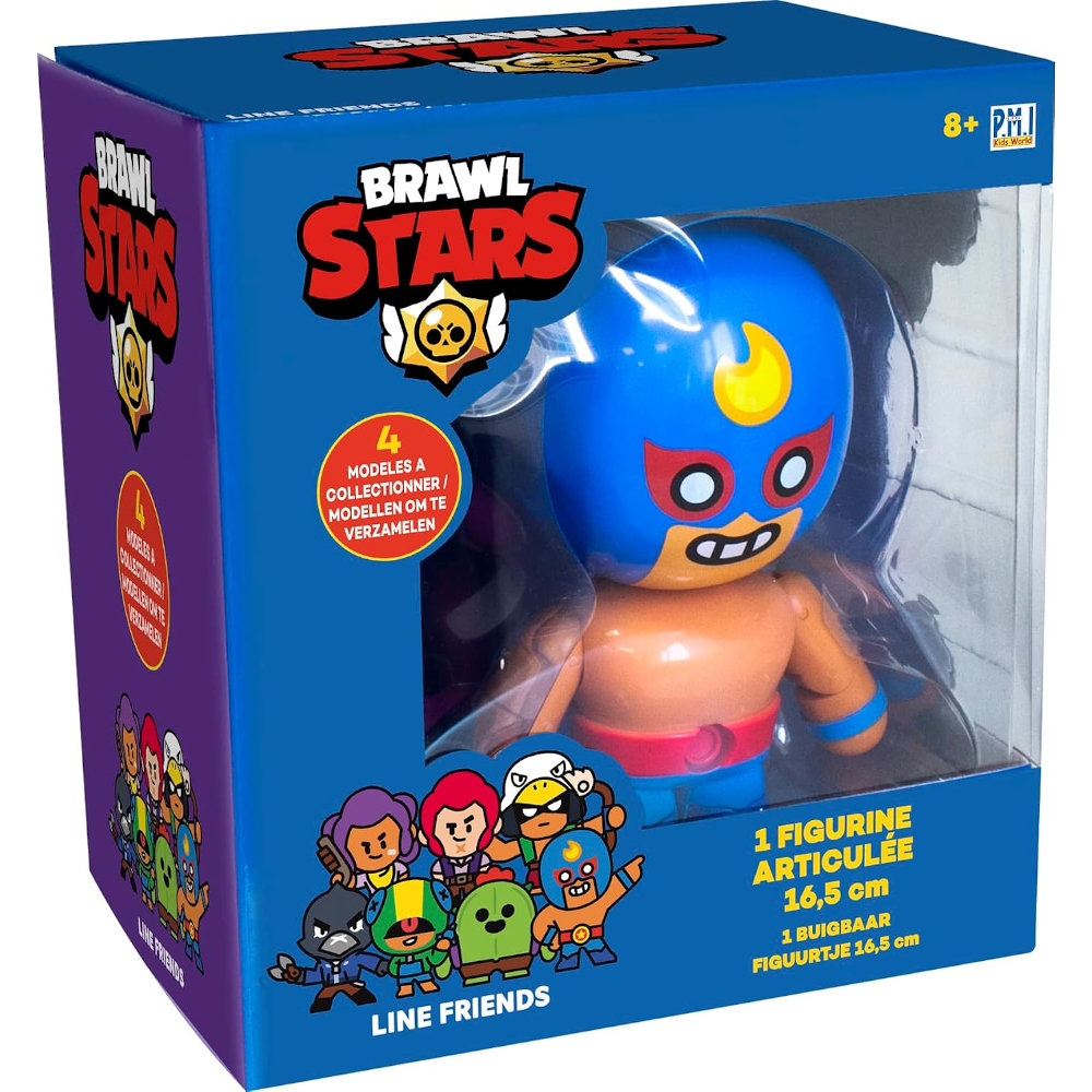 BRAWL STARS RUCHOMA KOLEKCJONERSKA FIGURKA AKCJI ZADYMIARZ EL PRIMO 16cm