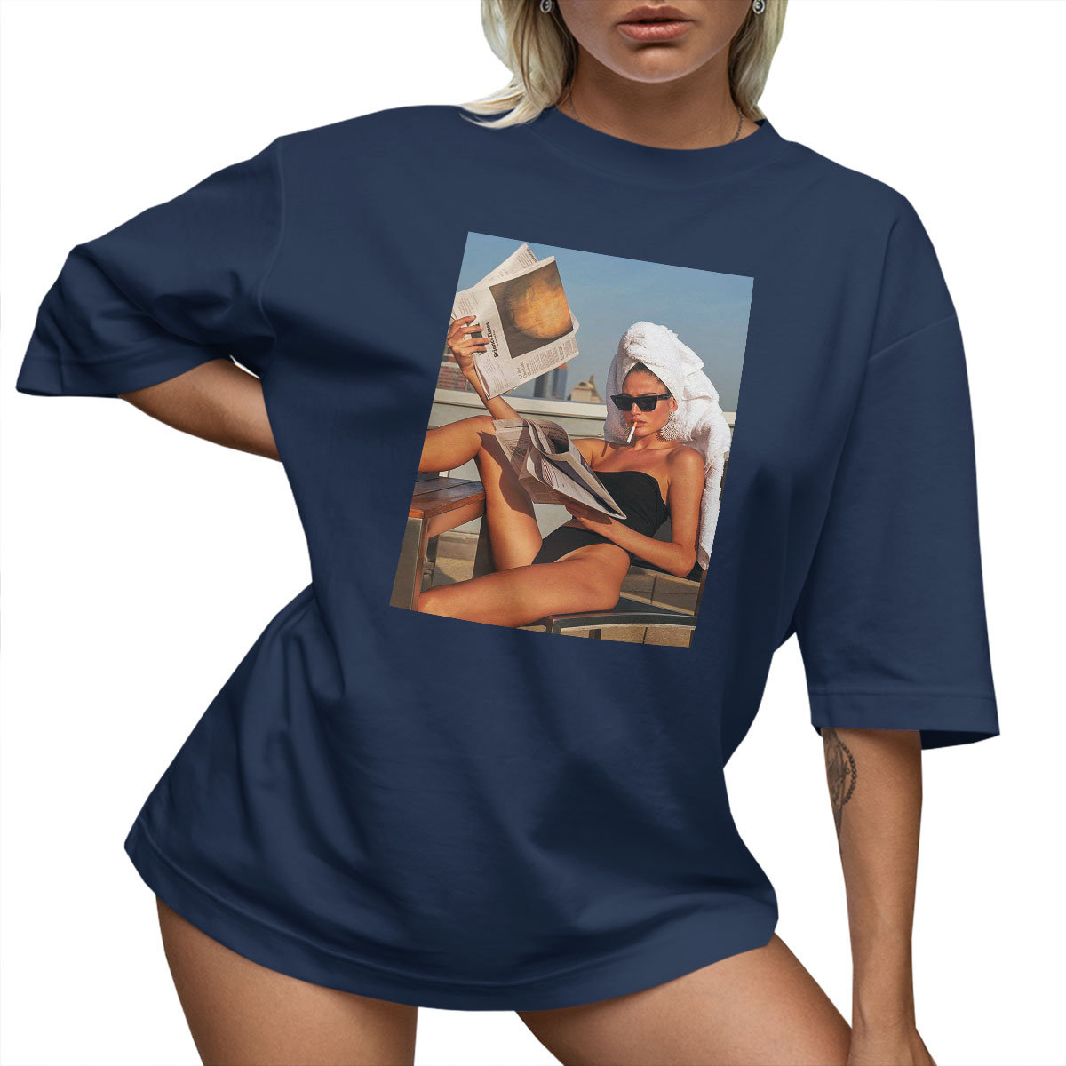 T-SHIRT OVERSIZE LU��NA KOSZULKA AESTHETIC XL SUKIENKA JAKO����
