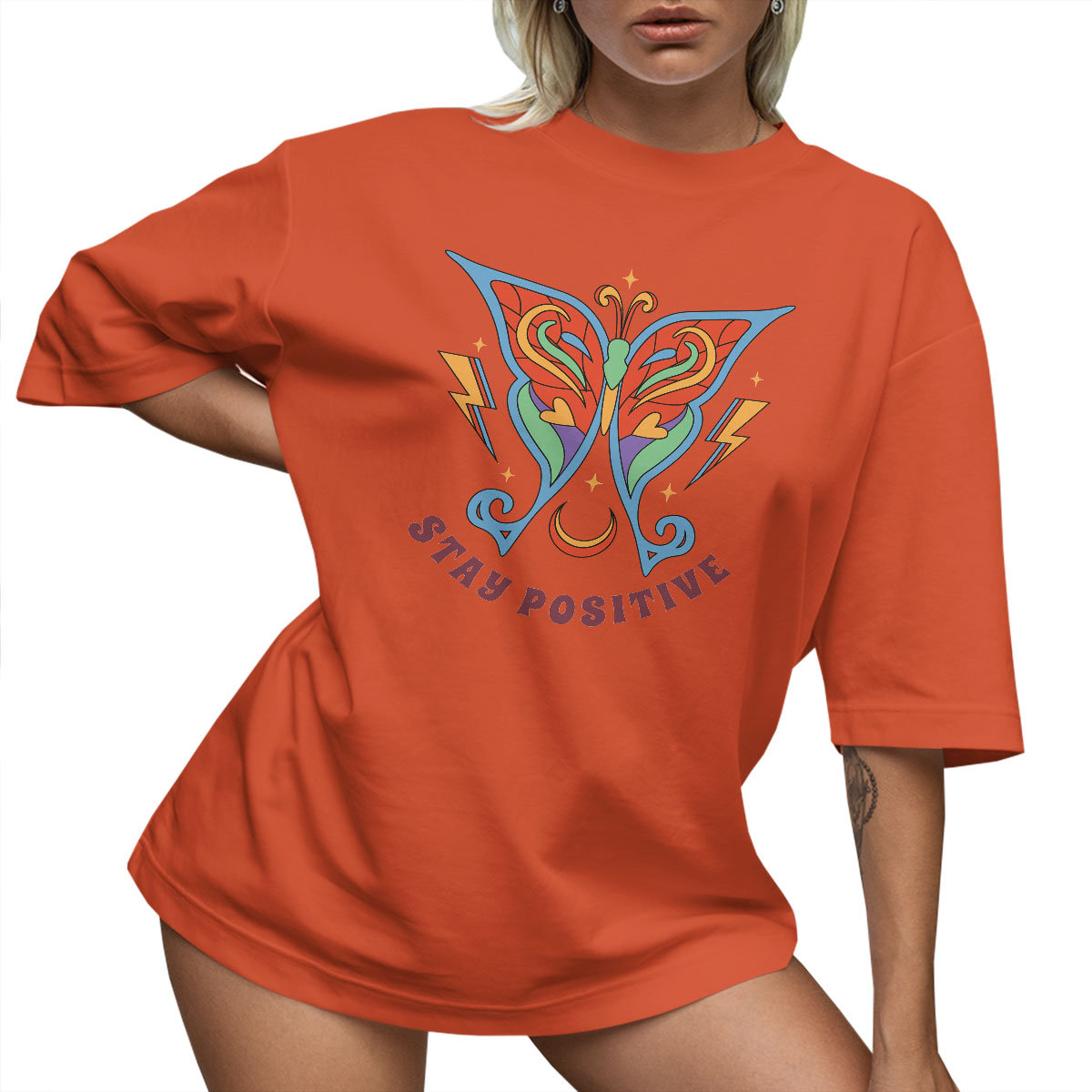 T-SHIRT OVERSIZE LU��NA KOSZULKA MOTYL BAWE��NIANA XXL SUKIENKA JAKO����