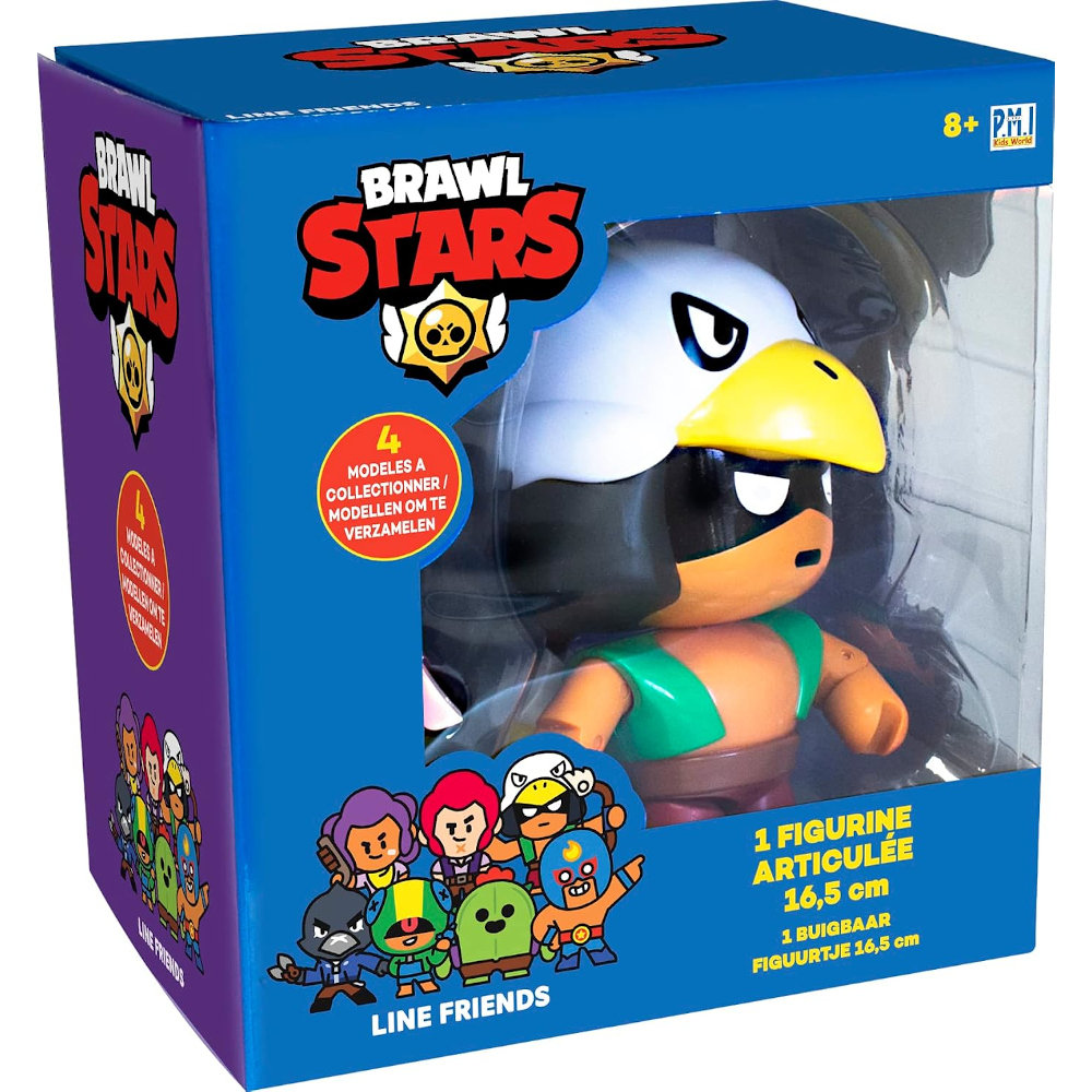 BRAWL STARS RUCHOMA KOLEKCJONERSKA FIGURKA AKCJI PMI ZADYMIARZ BO 16cm