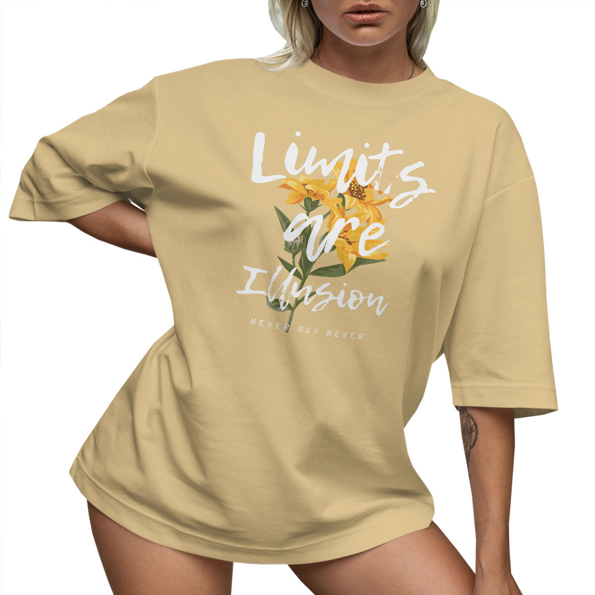 T-SHIRT OVERSIZE LU��NA KOSZULKA NAPIS KR��TKA UNISEX L SUKIENKA JAKO����