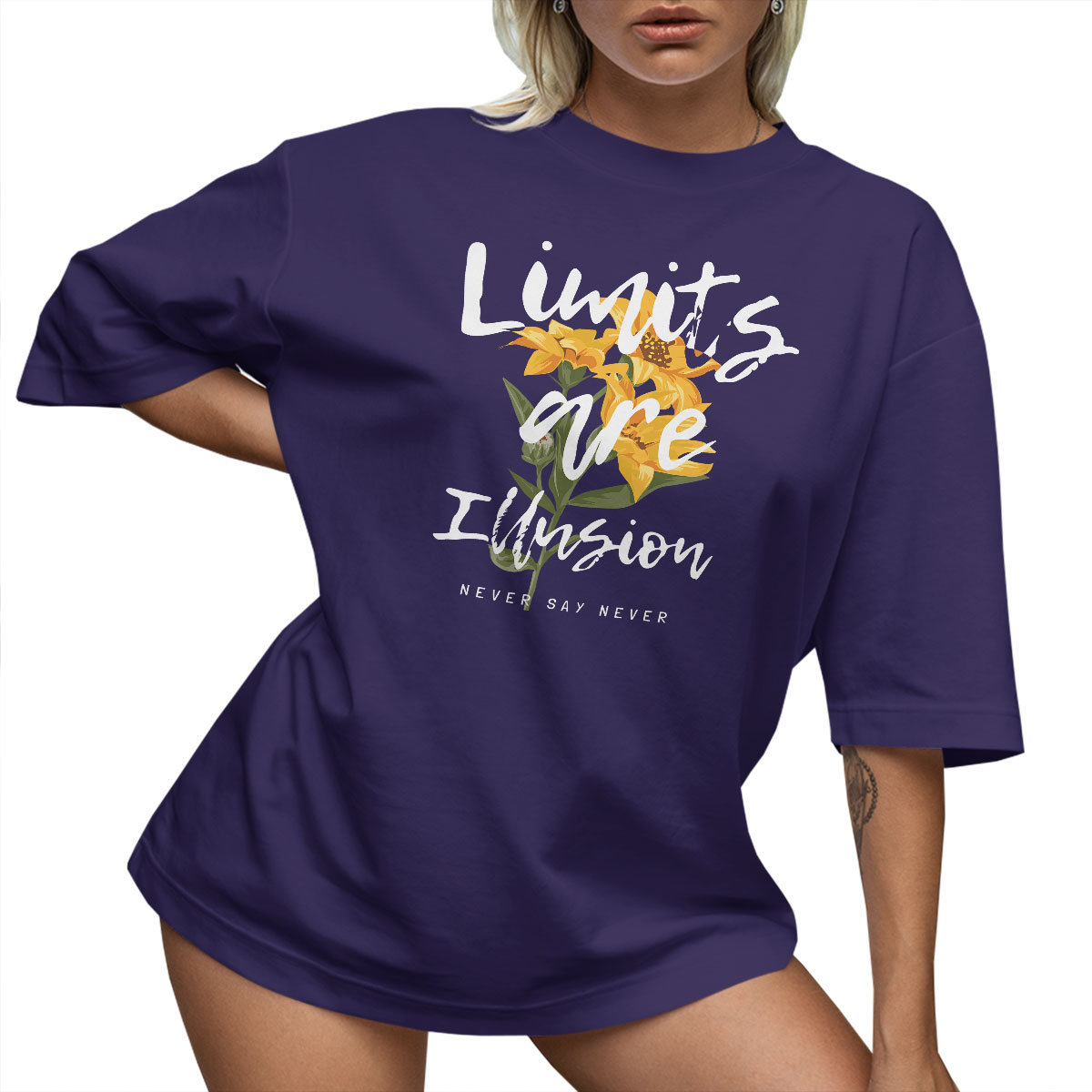 T-SHIRT OVERSIZE LU��NA KOSZULKA NAPIS KR��TKA UNISEX S SUKIENKA JAKO����