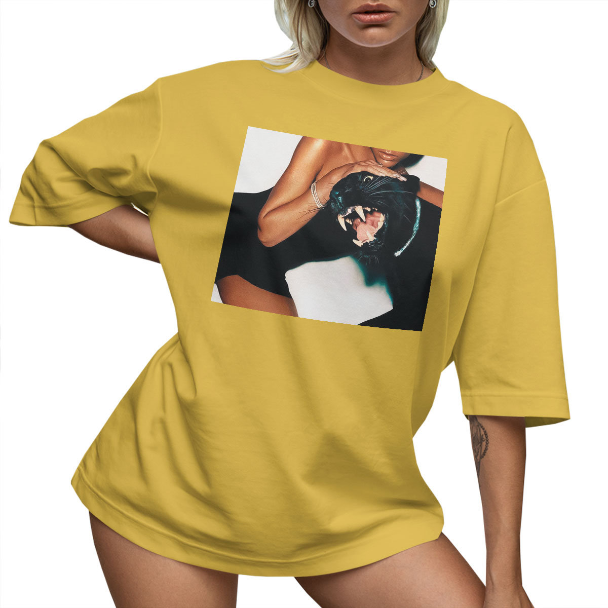 T-SHIRT OVERSIZE LU��NA KOSZULKA AESTHETIC PANTERA VICTORIA XL SUKIENKA