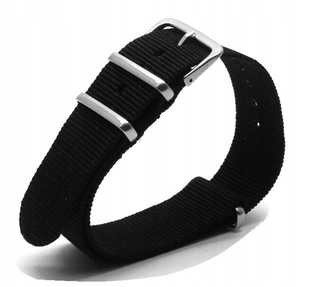 NOWY PARCIANY PASEK NATO - CZARNY 12MM + TELESKOPY + PRZYRZ��D PREMIUM