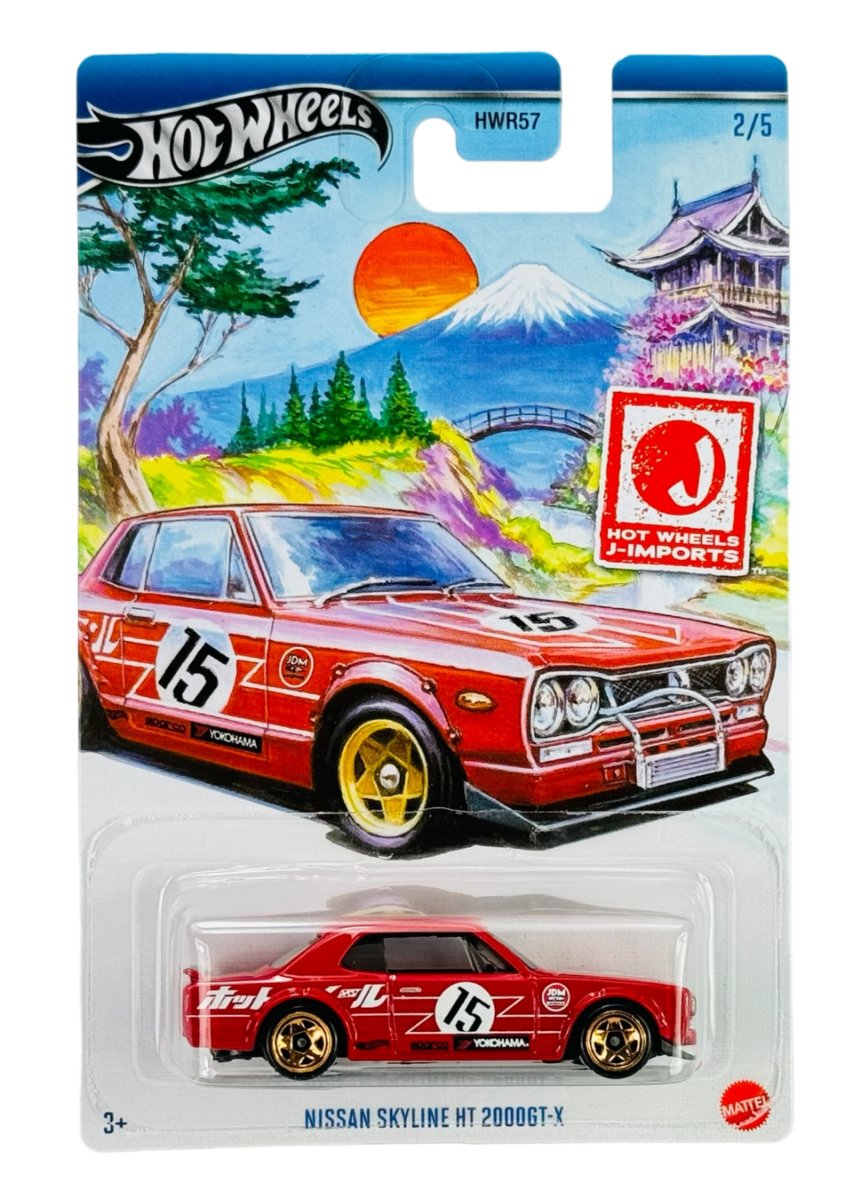 HOT WHEELS NISSAN SKYLINE HT 2000GT-X SPORT J-IMPORTS 2/5 HRT01