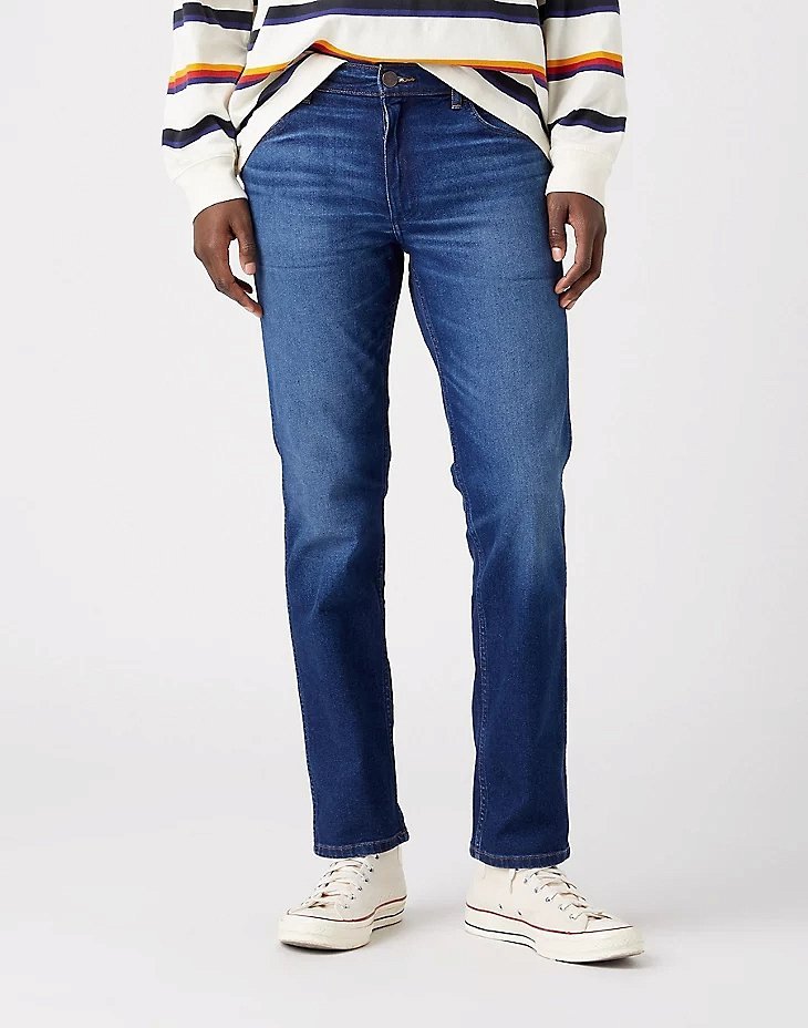 WRANGLER GREENSBORO MĘSKIE SPODNIE JEANSOWE MOUNTAIN SOUL W15QU822O-W42 L34
