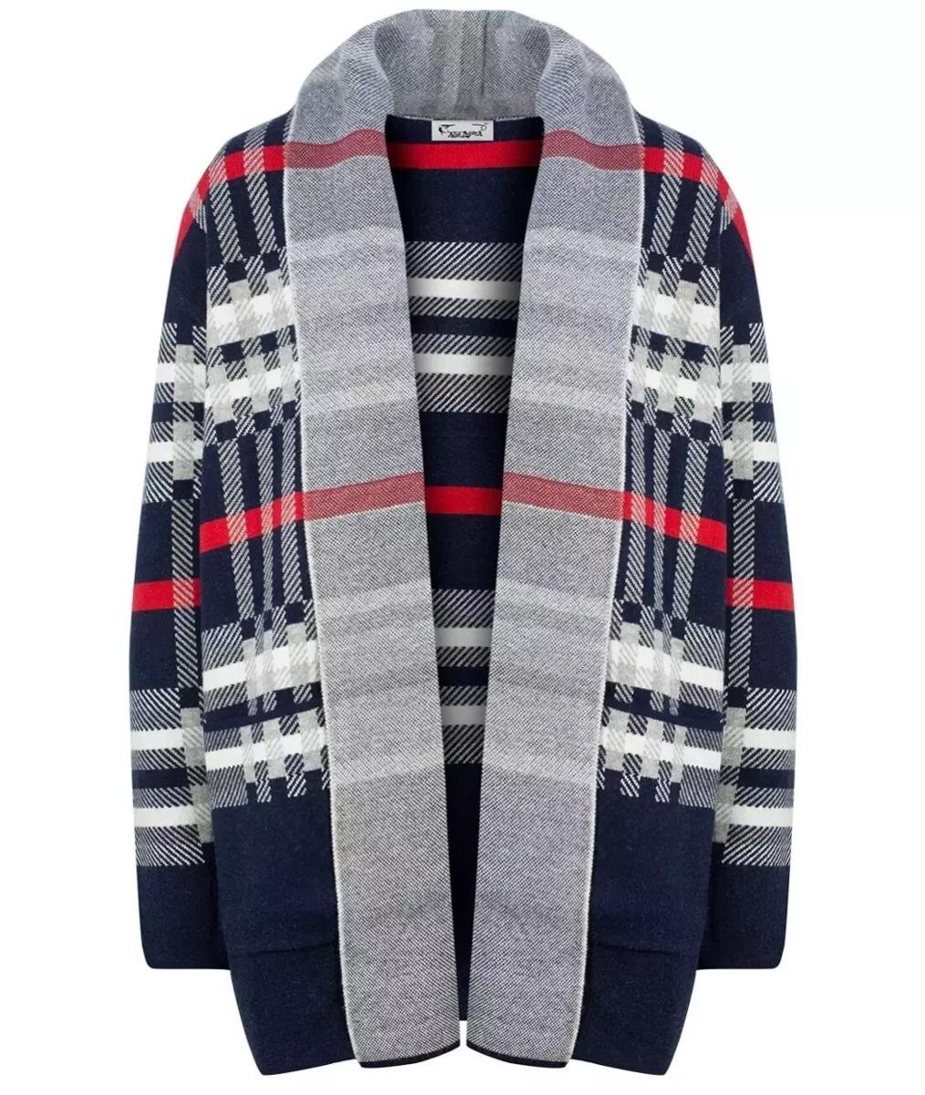 CIEPŁY Sweter Kardigan narzutka KRATA-L/XL