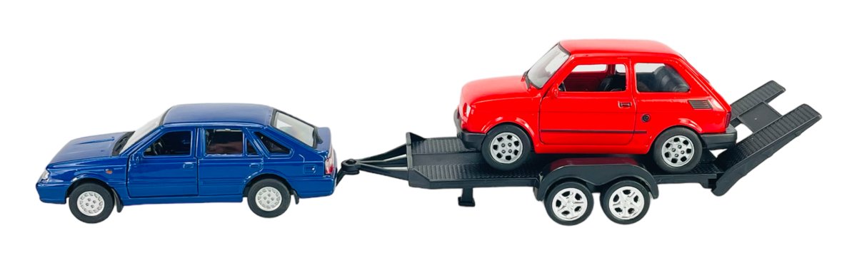 WELLY 2-PACK POLONEZ CARO PLUS + FIAT 126p 1:34