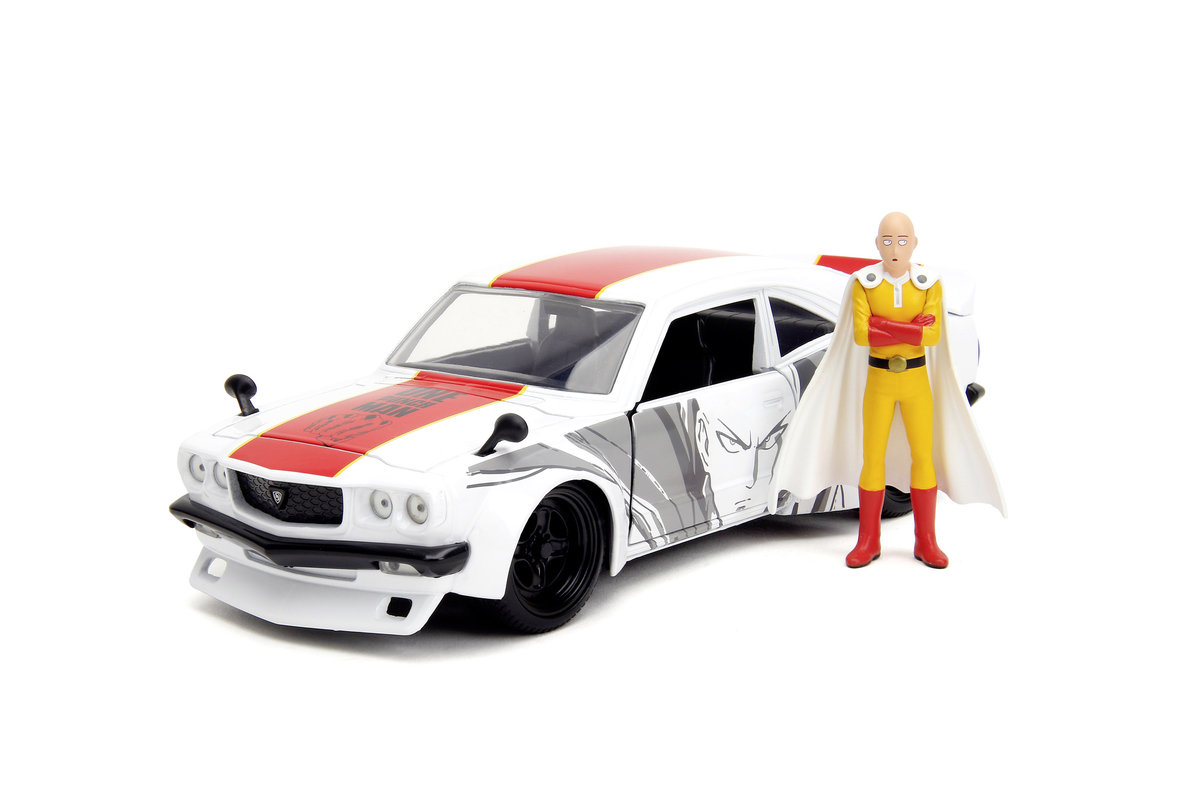 JADA ONE PUNCH MAN 1974 MAZDA RX-3 + FIGURKA SAITAMA 1:24 253255058