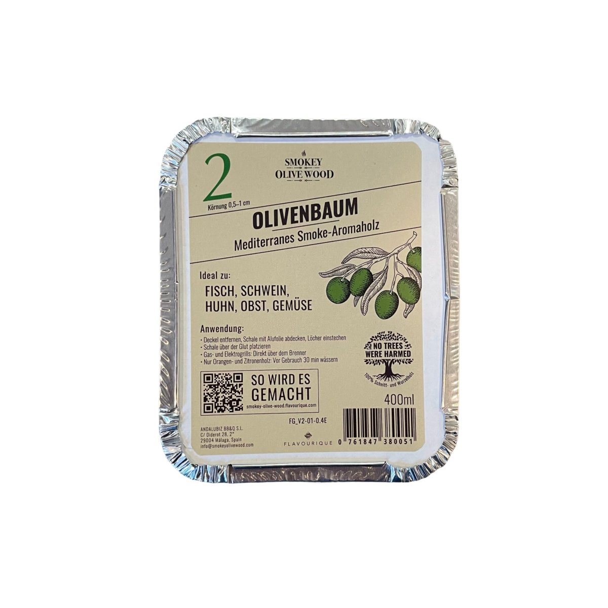 Wi��rki z Drewna Oliwnego do Grillowania i W��dzenia 400 ml