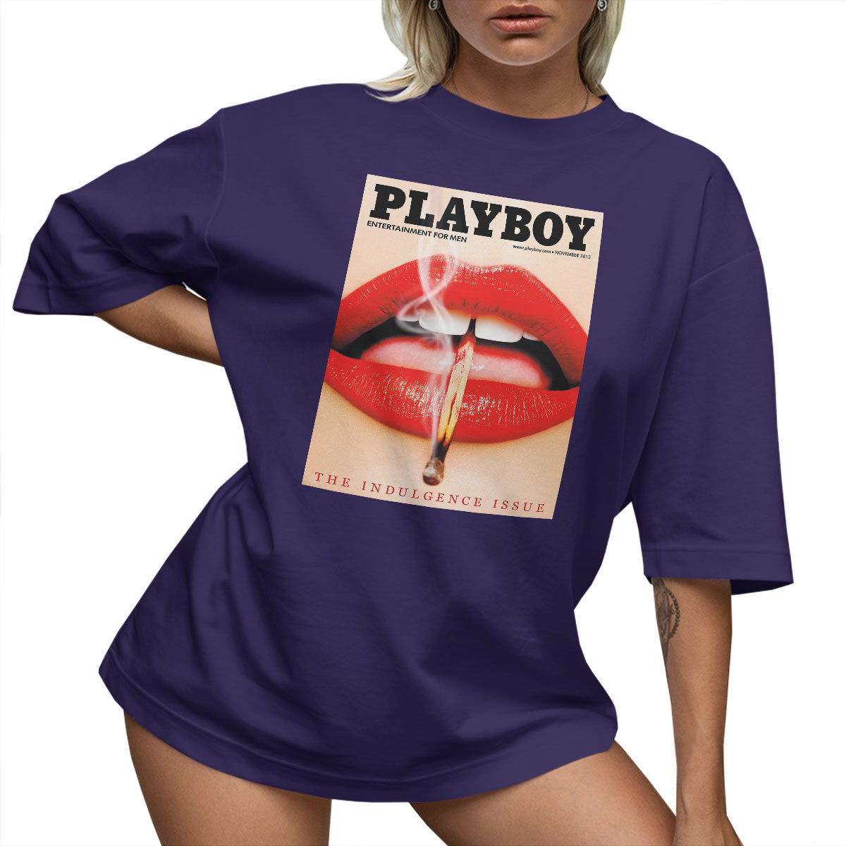 T-SHIRT OVERSIZE LU��NA KOSZULKA AESTHETIC PLAYBOY USTA XXL SUKIENKA JAKO����