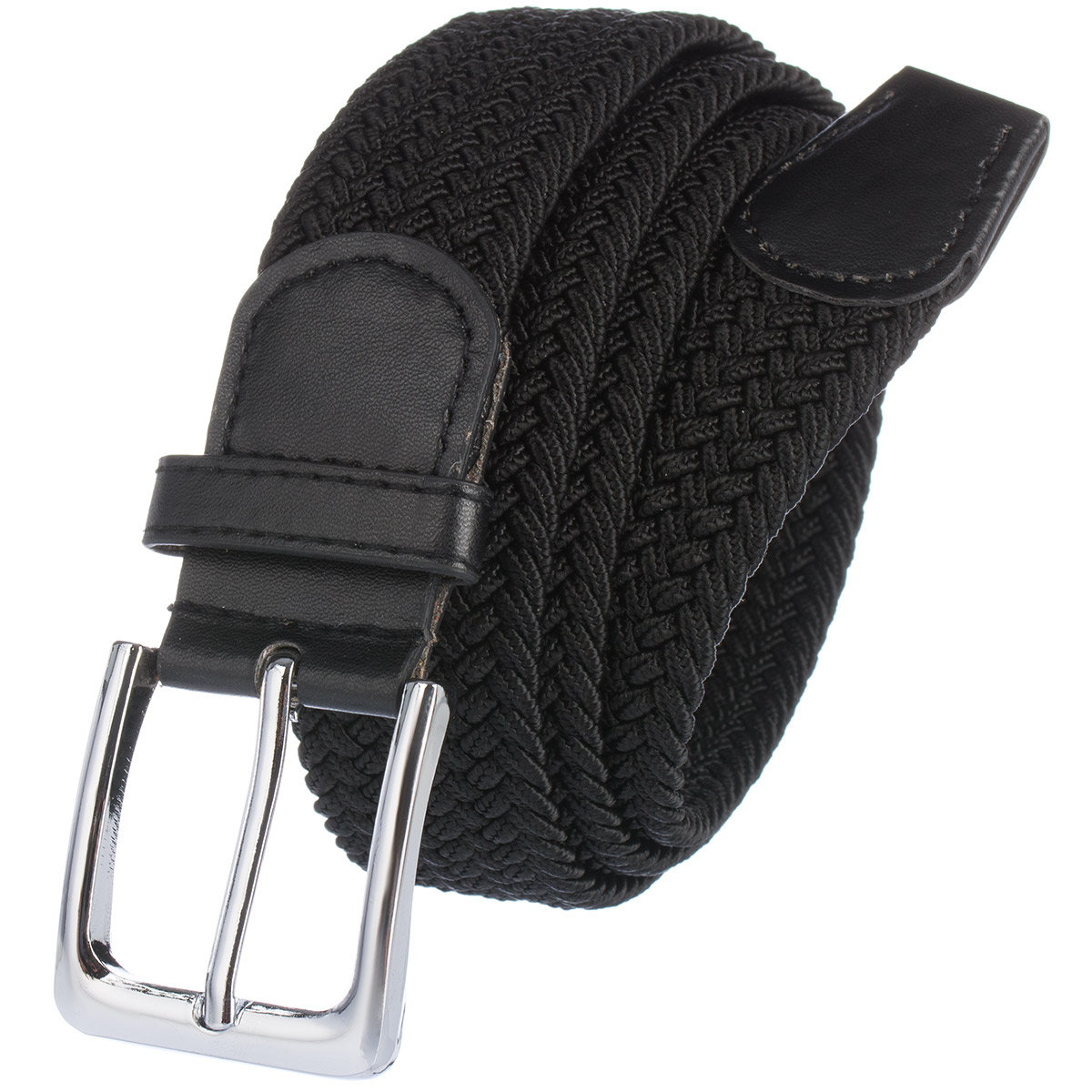 Pasek Pleciony Do Spodni Elastyczny Gumowy M��ski Damski Czarny 95 cm