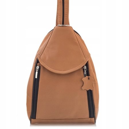 Torebka Plecak 2w1 Damski Sk��rzany Br��zowy Elegancki Rene Belveder