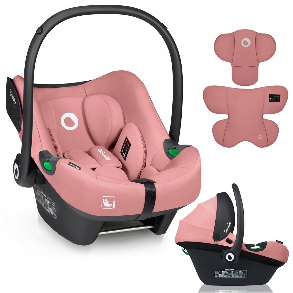 Fotelik samochodowy nosidełko 0-13kg 40-87cm CERTYFIKAT ADAC Lionelo Astrid