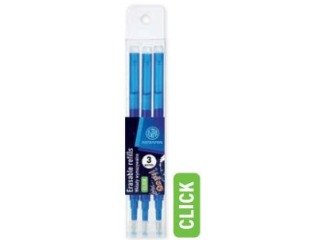 wkłady wymazywalne click niebieskie 0,5 mm astrapen oops  pet box 3szt.