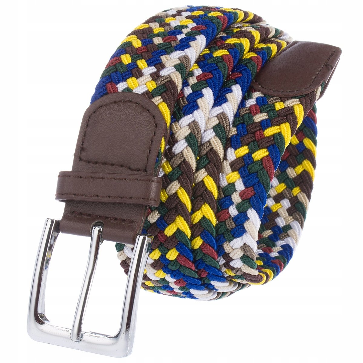 Pasek Pleciony Do Spodni Elastyczny Gumowy M��ski Damski Kolorowy 95 cm