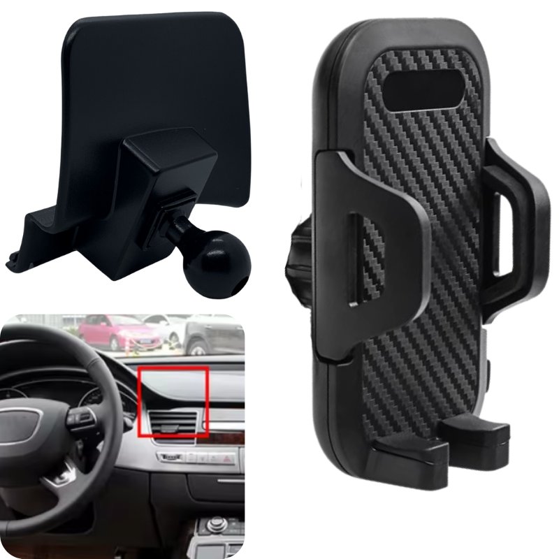 ADAPTER DO UCHWYTU NA TELEFON AUDI A8L 2011-2017 UCHWYT CARBON