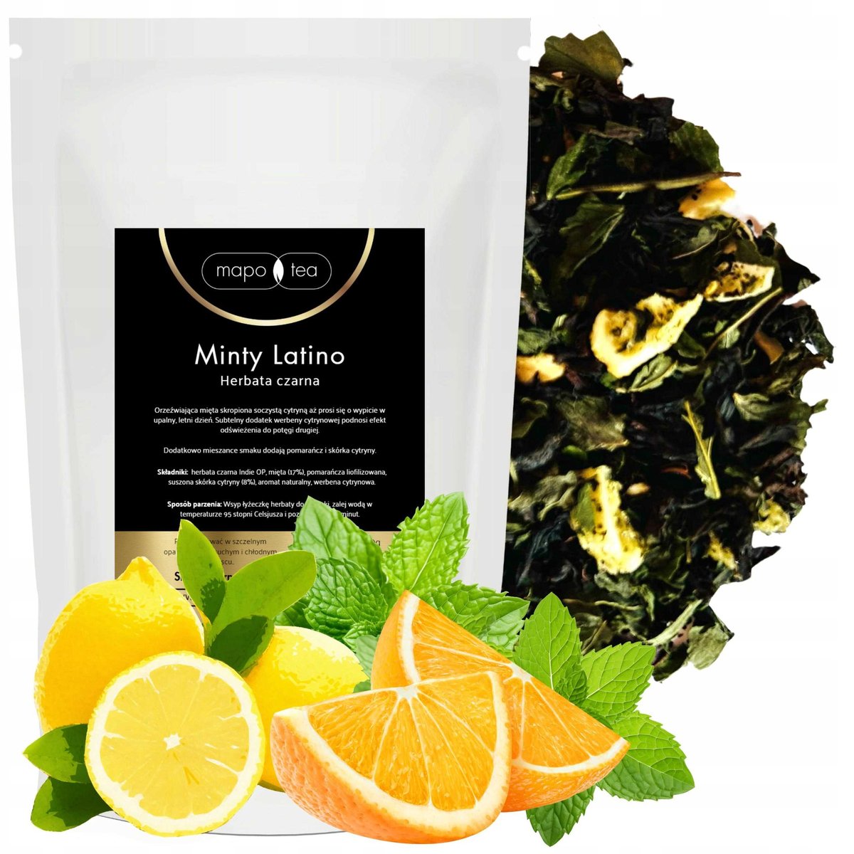 Herbata czarna li��ciasta MInty Latino 50g Mapo Tea