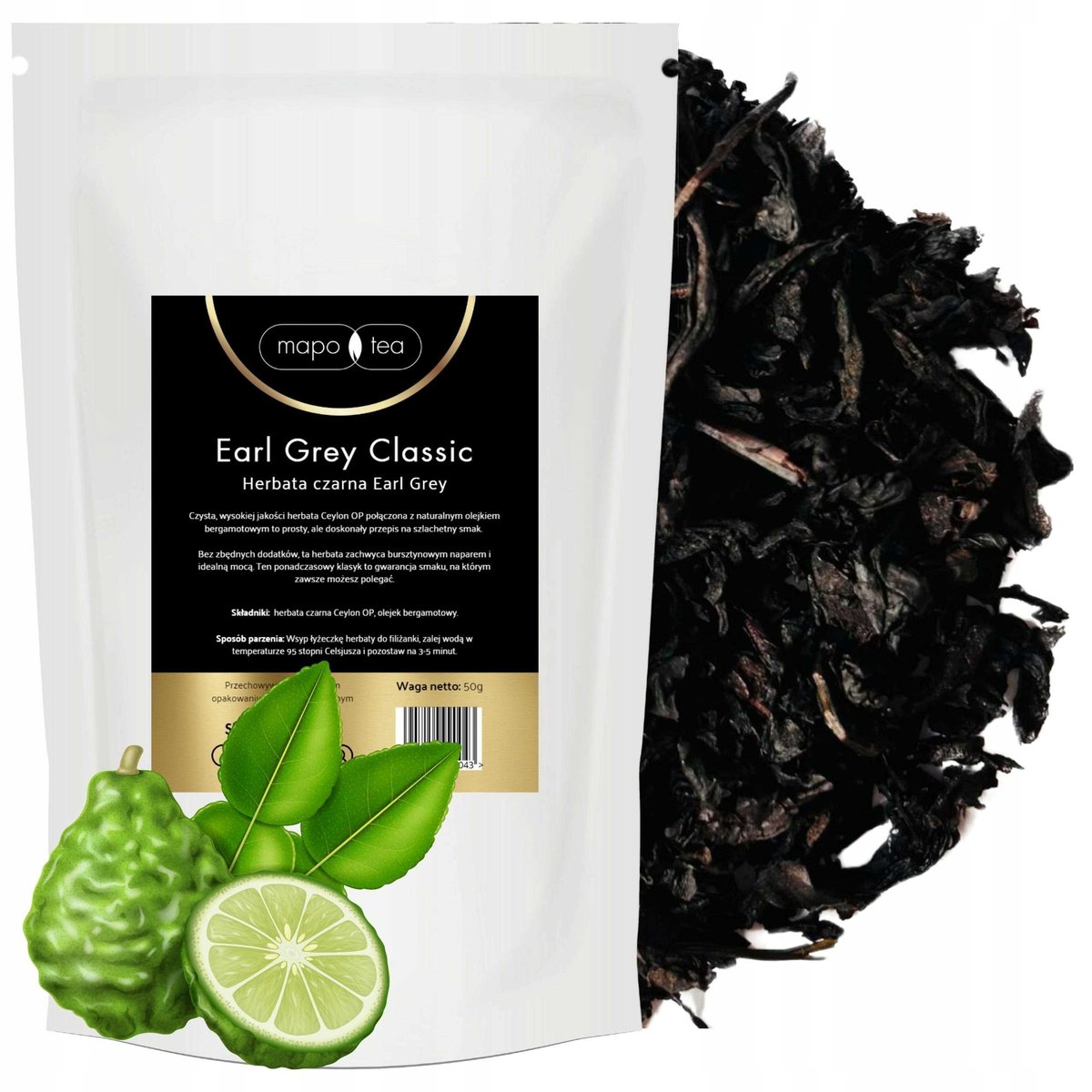 Herbata czarna li��ciasta Earl Grey Classic 50g Mapo Tea