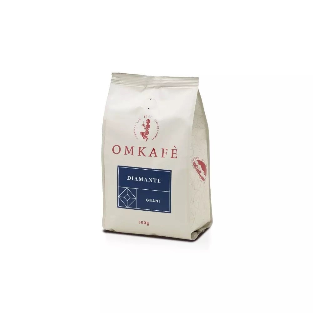 WŁOSKA KAWA ZIARNISTA OMKAFE DIAMANTE 92% ARABICA 8% ROBUSTA 500 GRAMÓW