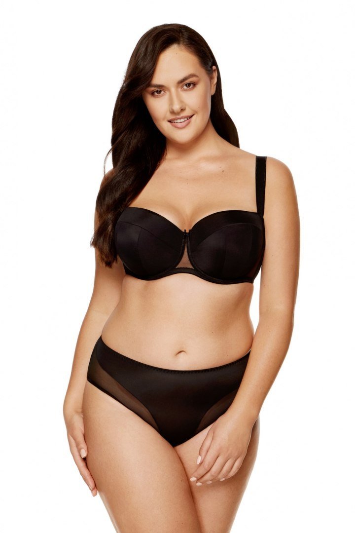 Gorteks Biustonosz push up Biustonosz Usztywniany Model Zara B4 Black - Gorteks - 85B