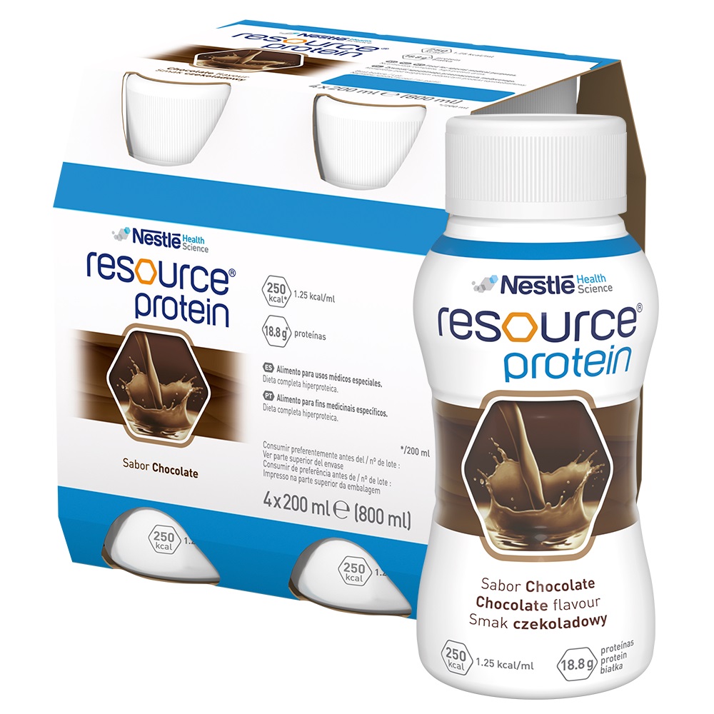 NESTLE Resource protein czekoladowy w sześciopaku 6x 4 x 200 ml