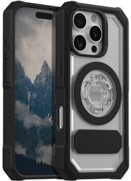 Rokform Etui Crystal Case Mag do iPhone 16 Pro, przezroczyste z czarną ramką