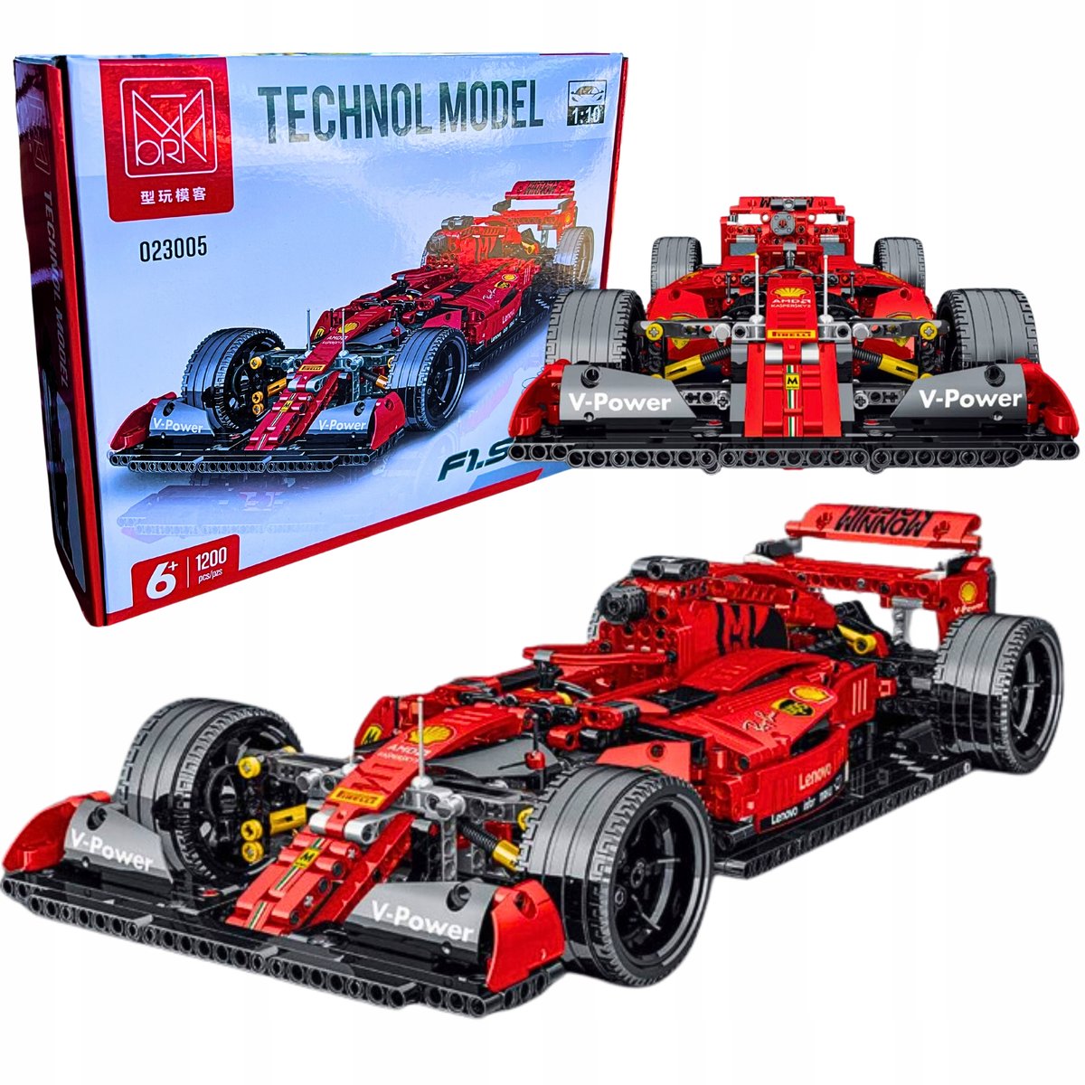 Zestaw Klocków Klocki Samochód Sportowy Do Zbudowania Formuła F1 Bolid
