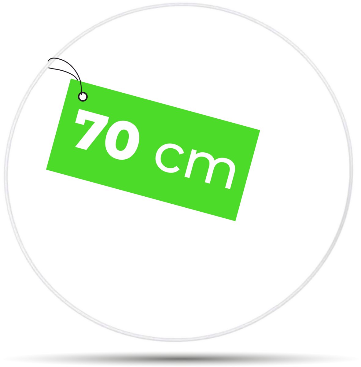 Obręcz Metalowa 70 Cm BIAŁA