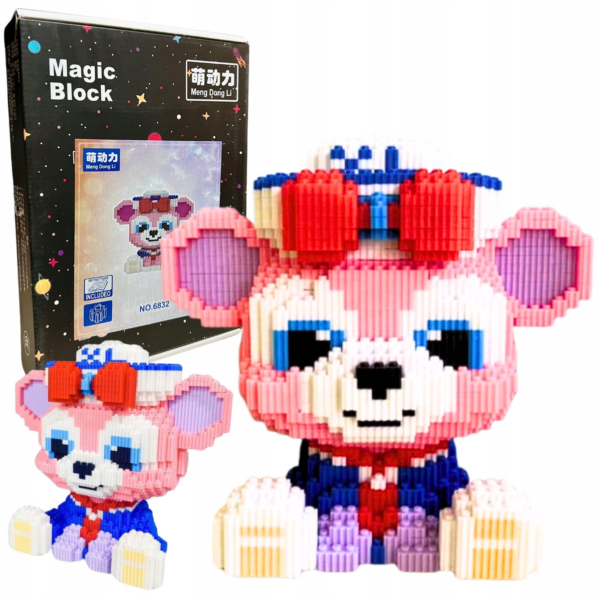 Zestaw Klocków Konstrukcyjnych Klocki Miś Misio Do Budowania 1618 el.