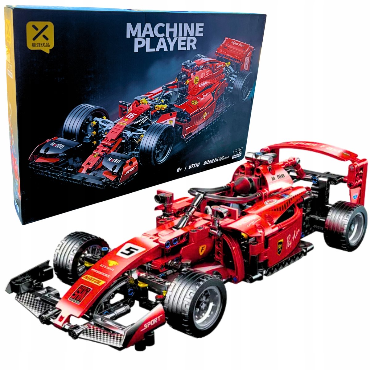 Zestaw Klocków Klocki Samochód Sportowy Do Zbudowania Formuła F1 Bolid