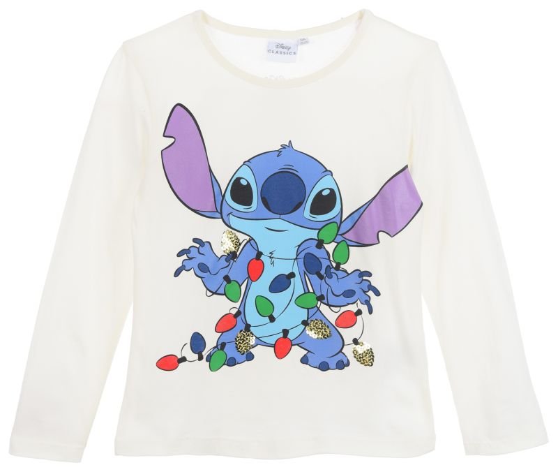 Bia��a bluzka dla dziewczynki Disney - Lilo i Stitch rozmiar 116