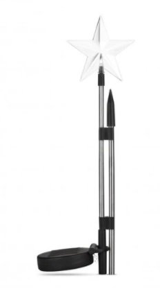 LAMPKA SOLARNA ��WI��TECZNA Z RGB GWIAZDA 45173