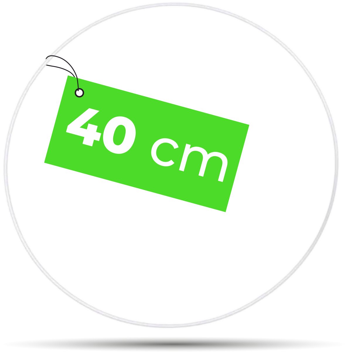 Obręcz BIAŁA do łapacza snów 40 cm koło metalowe