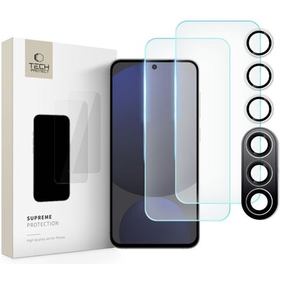 Szkło hartowane TECH-PROTECT Supreme Set do Samsung Galaxy S24 FE (2szt.)