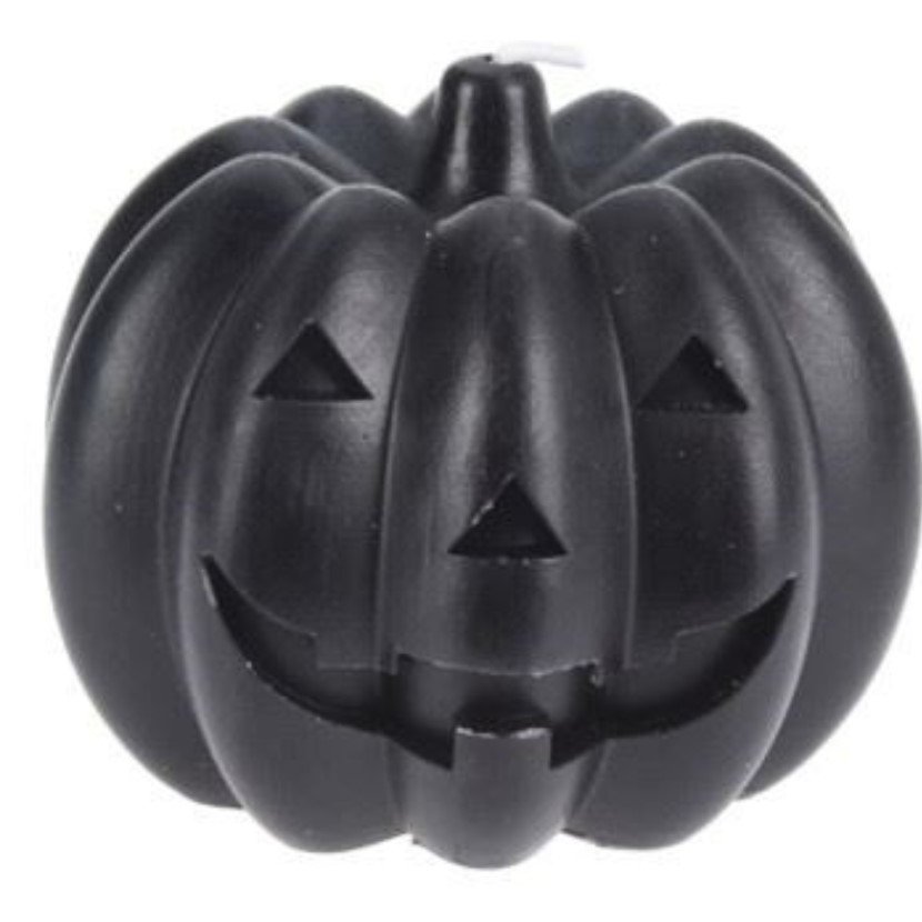 Świeczka Dynia Halloween Dekoracyjna Świeca W Kształcie Dyni Czarna 7Cm