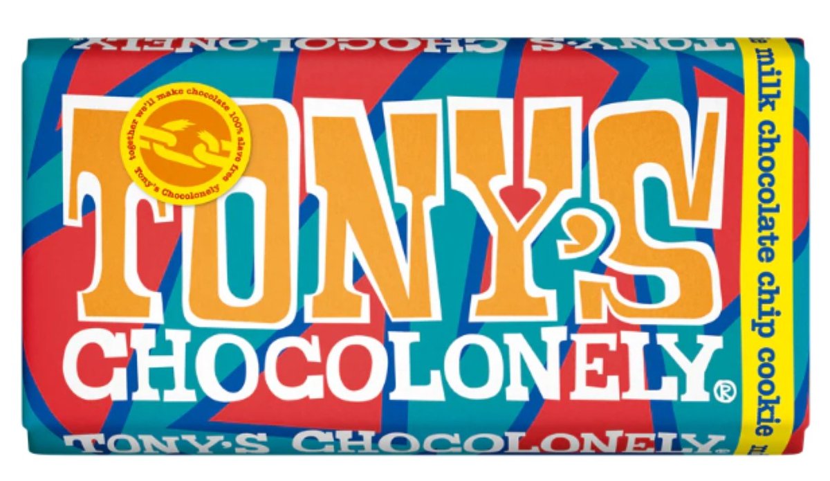 Tony`s Chocolonely Ciasteczka z kawa��kami czekolady mlecznej 180g