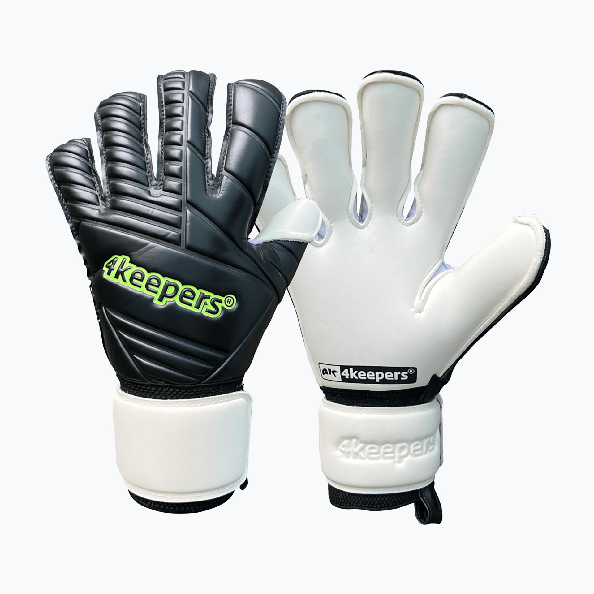 Rękawice bramkarskie dziecięce 4keepers Retro 42 Black RF2G Jr czarny WYSYŁKA W 24H 30 DNI NA ZWROT