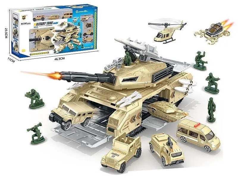 Baza wojskowa w czołgu pojazdy żołnierze - ADAR