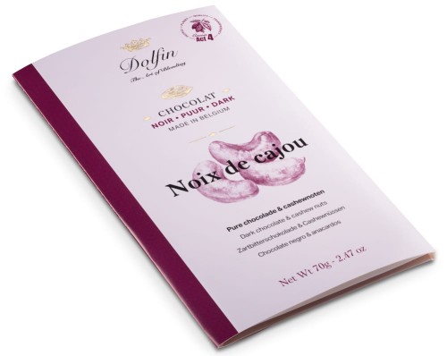 Czekolada Dolfin z nerkowcami 70g
