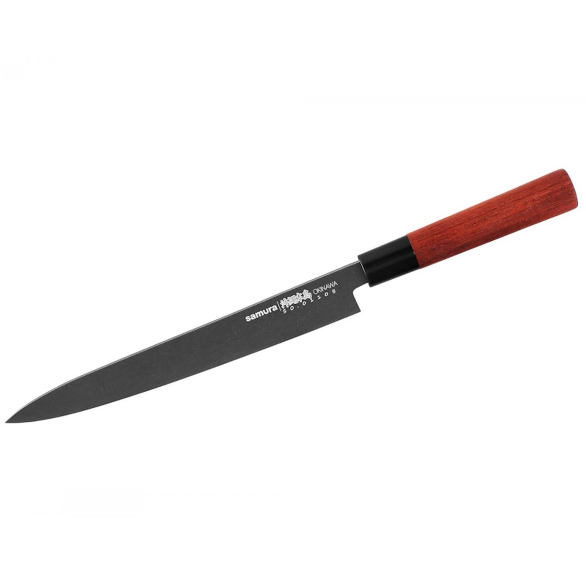 Nóż Samura Okinawa Stonewash Kitchen Yanagiba 240 mm wykonany z japońskiej stali AUS 8 58 HRC